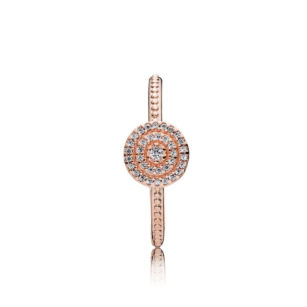 Pandora Rose Gold CZ Ring